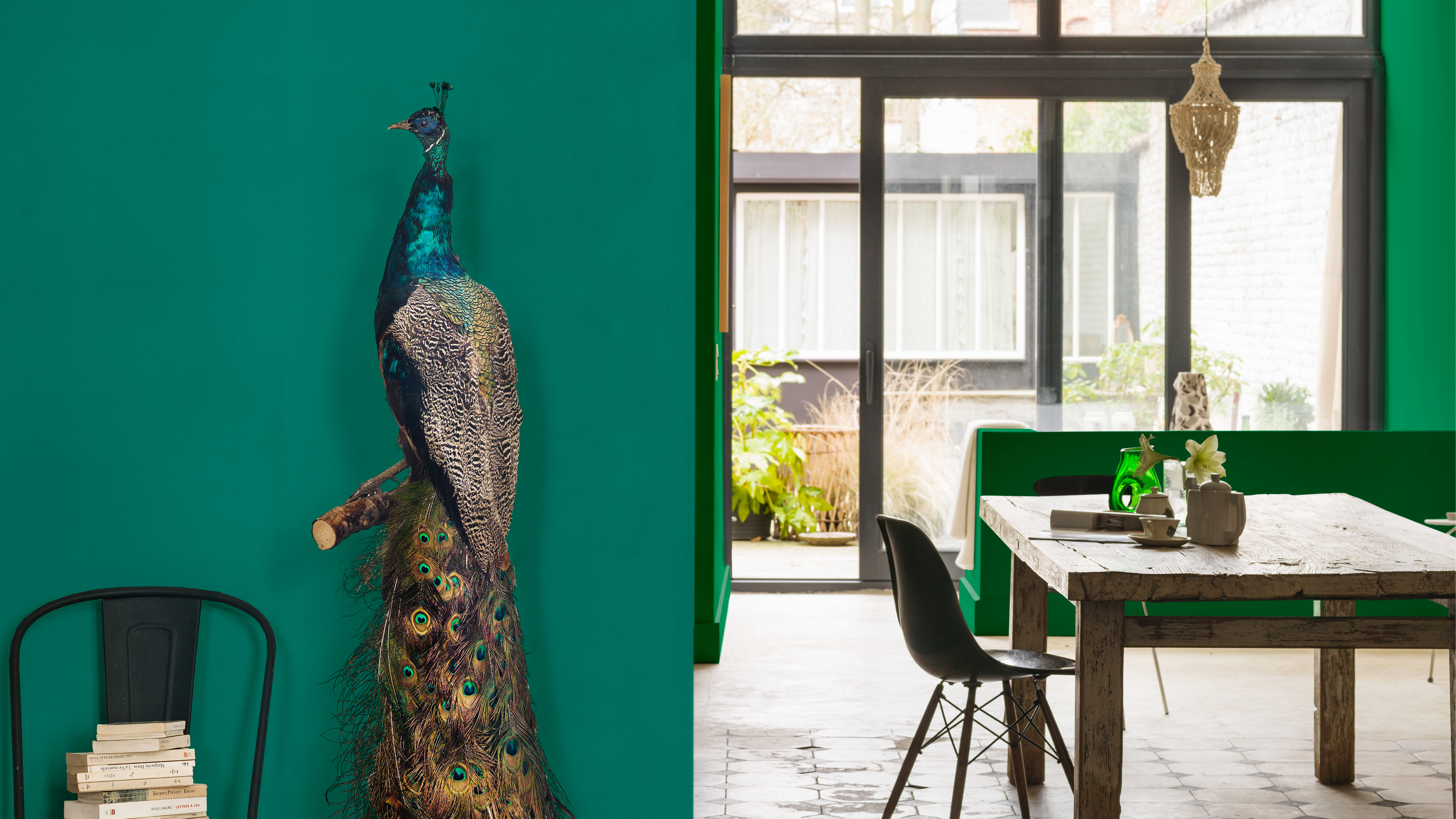 Comedor vibrante verde Comedor vibrante verde