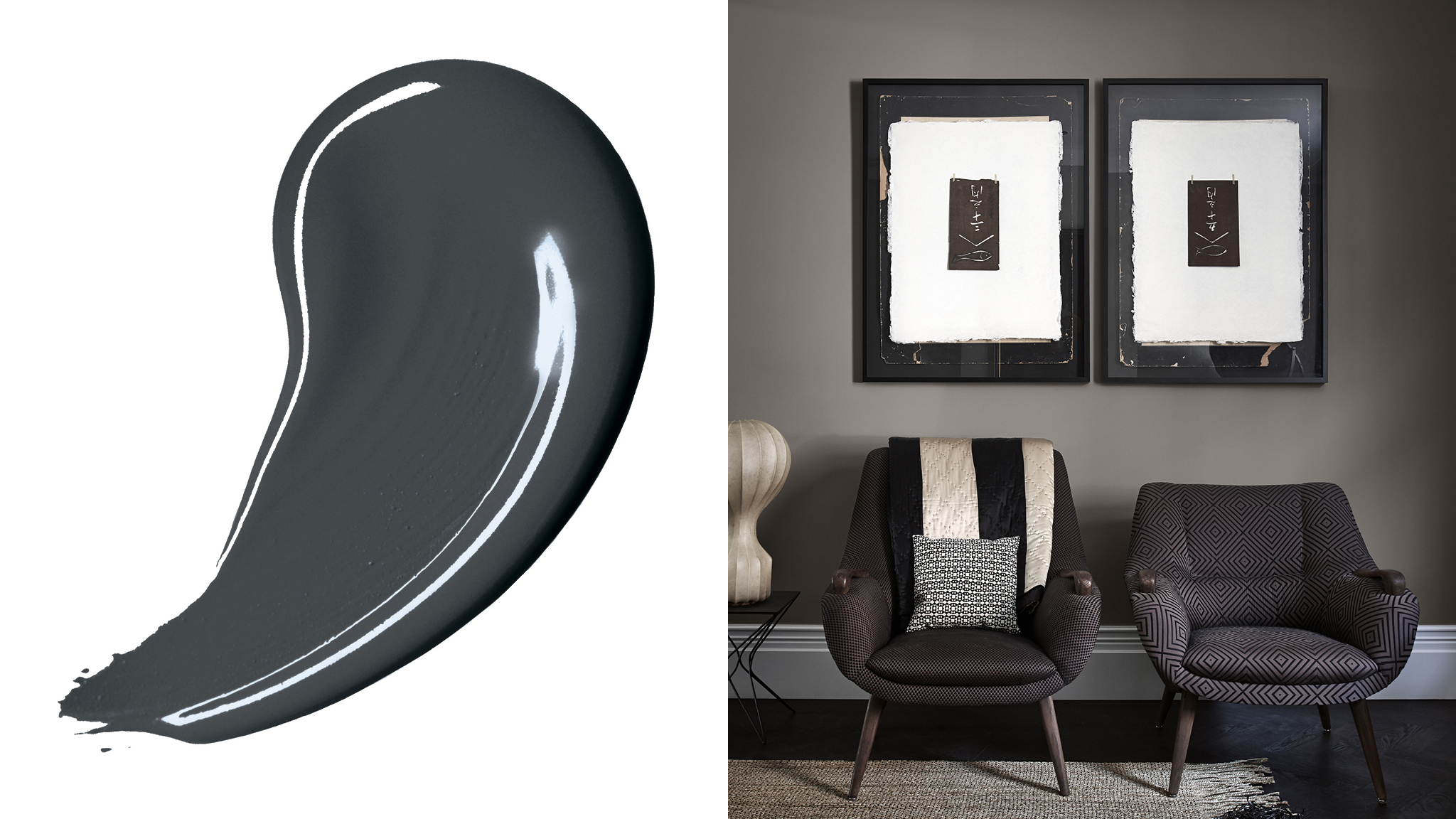 Dale un toque espectacular a tu living Una atrevida combinación de colores oscuros causará un gran efecto y aportará elegancia a tu nuevo hogar. El gris carbón intenso es una elección versátil que queda bien con casi todo.
