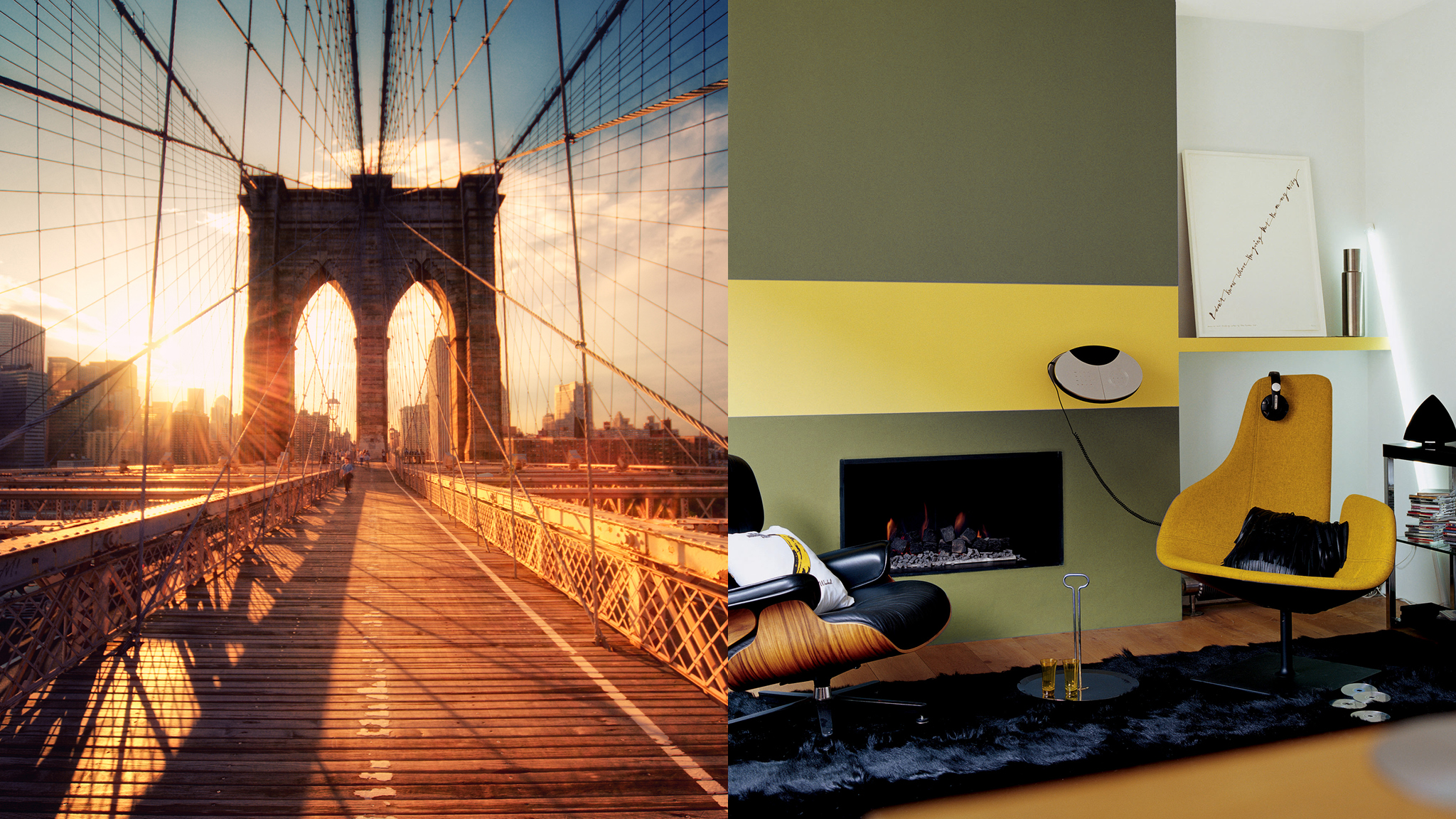 Un diseno urbano que desprende seguridad Creá un diseño urbano y vanguardista con toques de neón y un gris elegante, o inspirate en el perfil de tu ciudad al anochecer para dar un aire cálido y relajado.