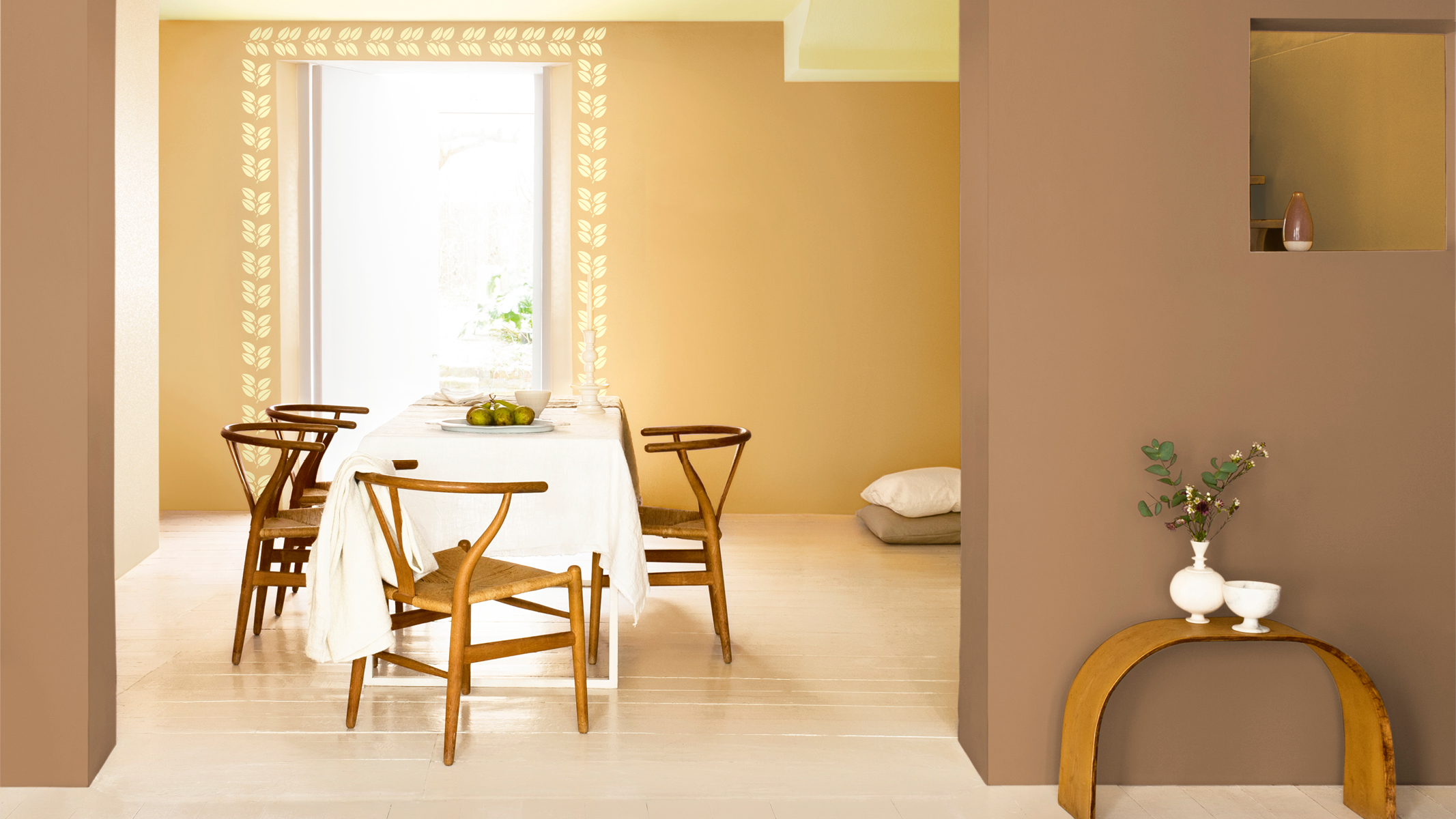Un esquema de colores armónicos Combiná tonalidades y colores que están próximos entre sí en la rueda de colores, y se pueden combinar con facilidad con tonalidades neutras para tener un aspecto sofisticado y minimalista.