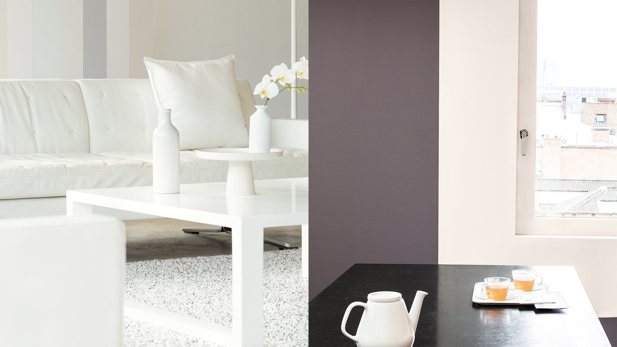 Crea contraste con la pintura Pintá los dinteles, los zócalos y cualquier otra moldura de colores claros y reflectivos; mejor en un tono que contraste ligeramente con el color de las paredes.