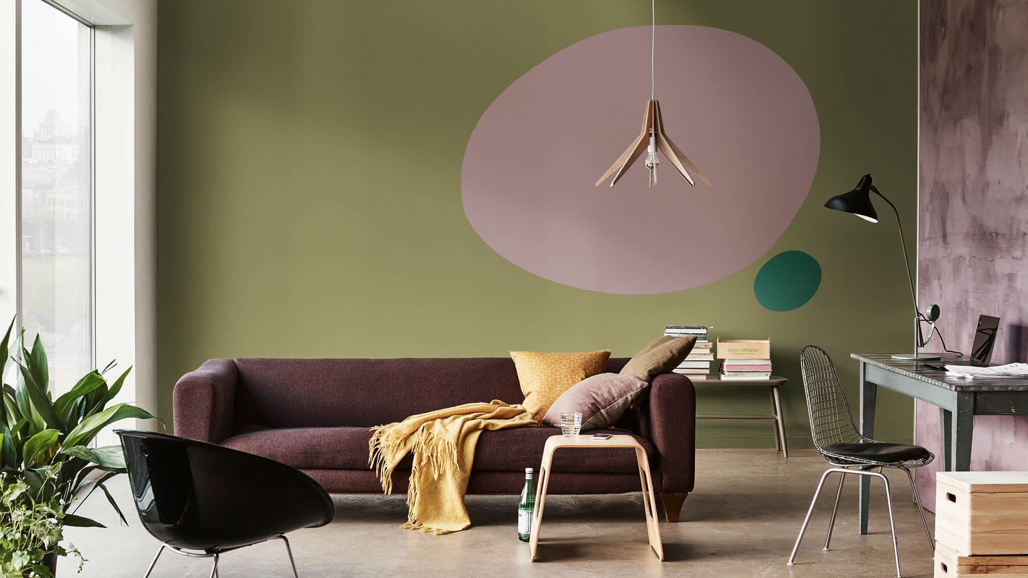 Living revitalizante combinando verdes con Madera Tierna Aumentá la energía combinando vibrantes verdes con Madera Tierna